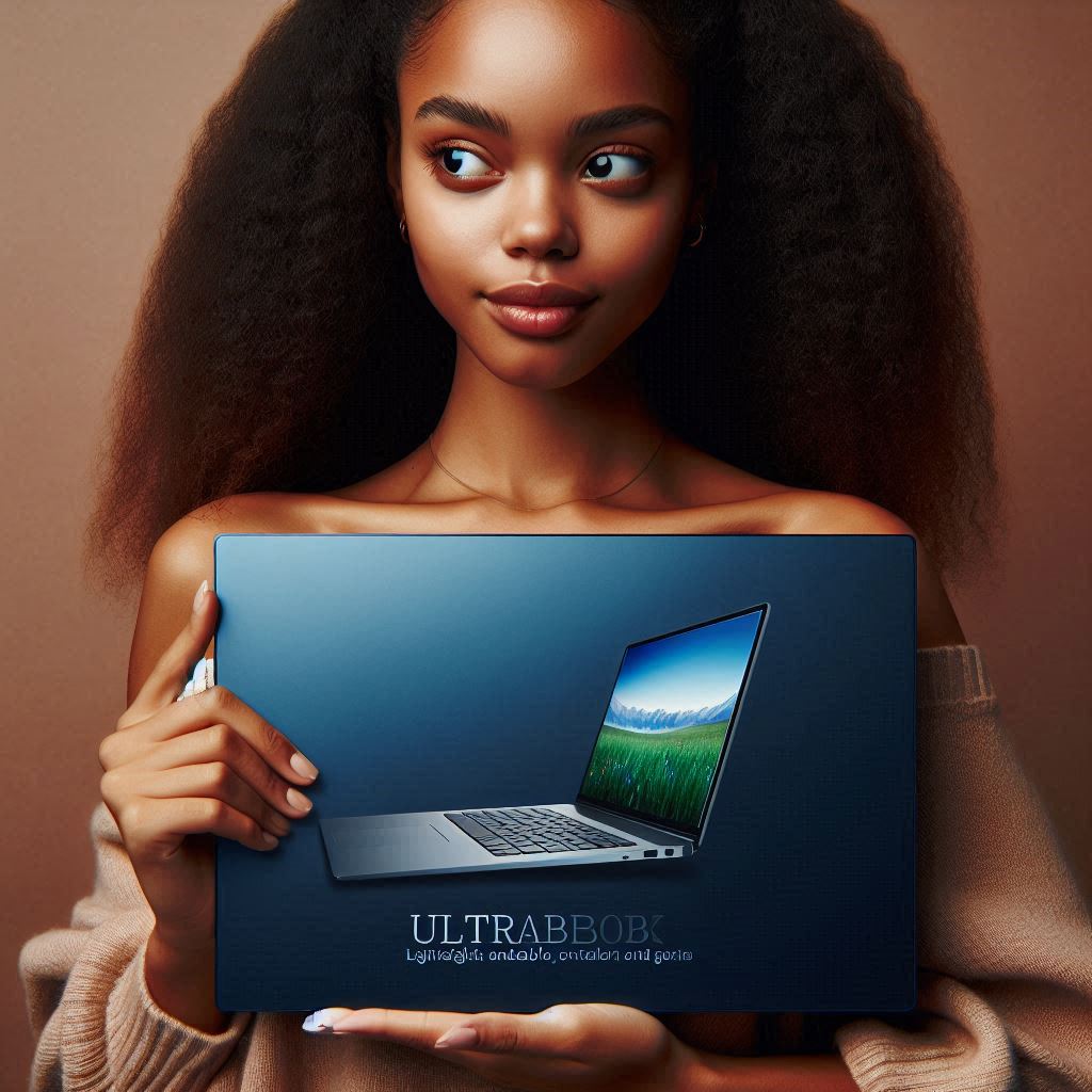a girl holding a laptop