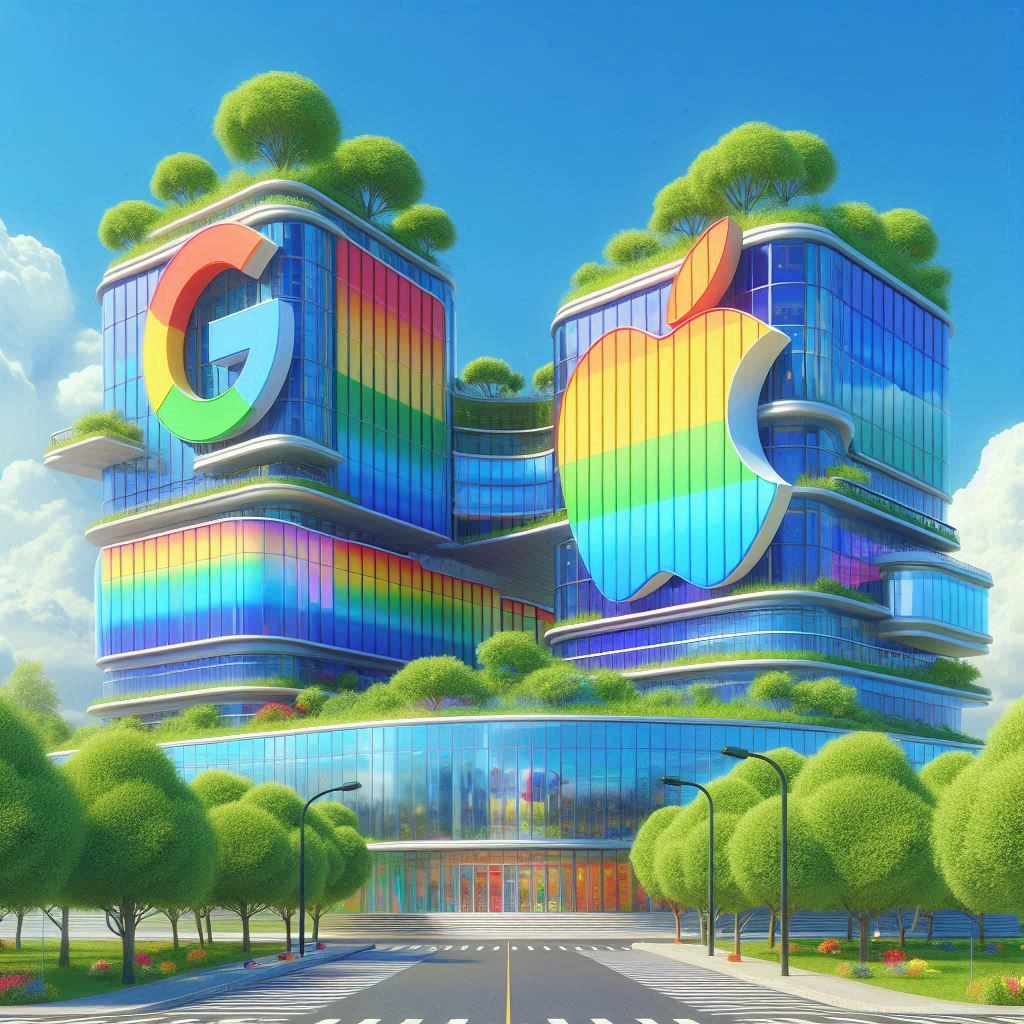 google and apple work place