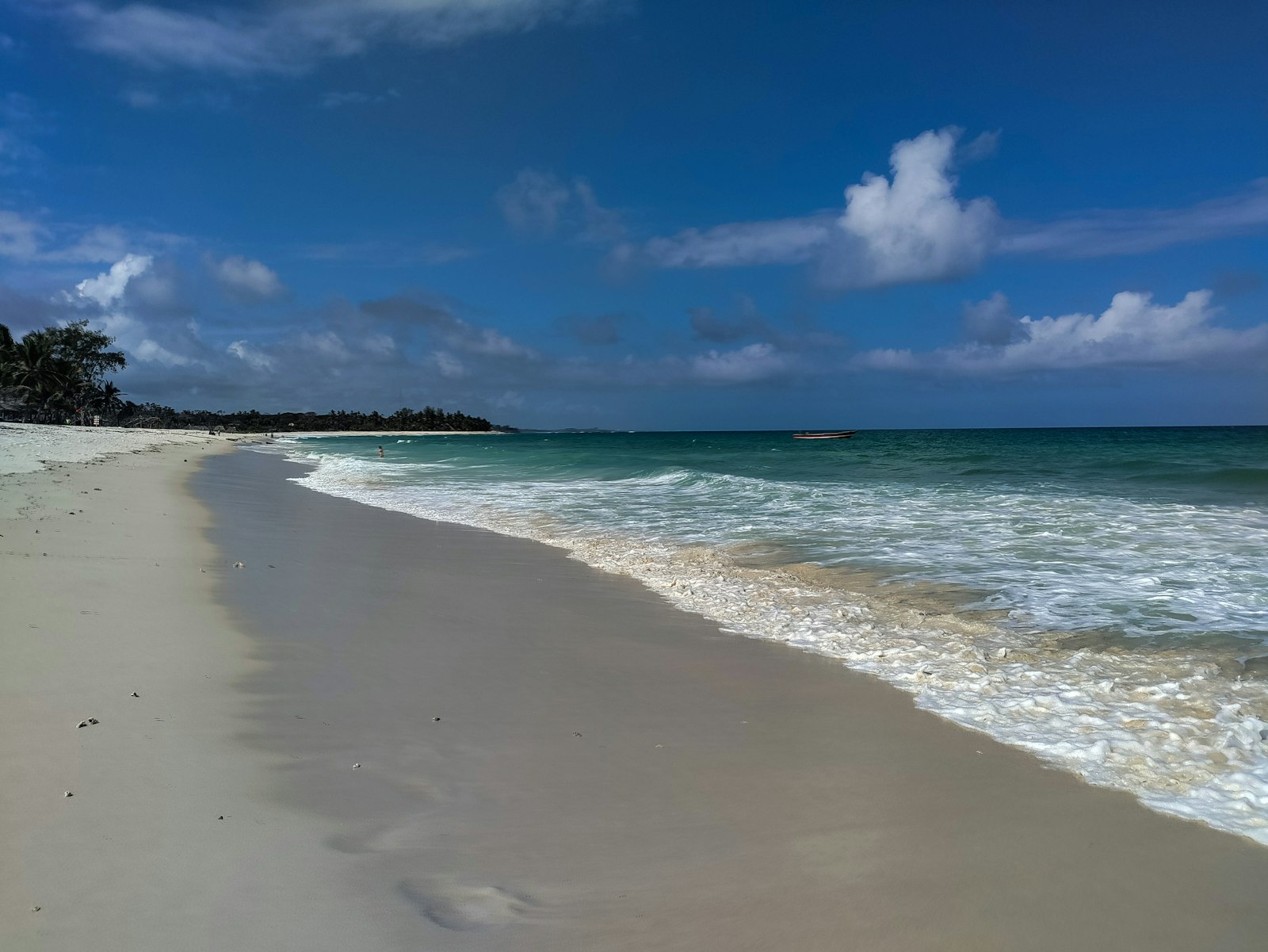 Clear blue water beach on the Kenya coast, the kind of view guests search for