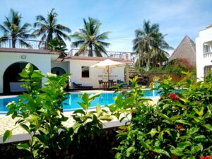 Boutique hotel with swimming pool on the Kenya coast