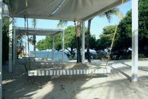 A private beach villa setting on the Kenya coast